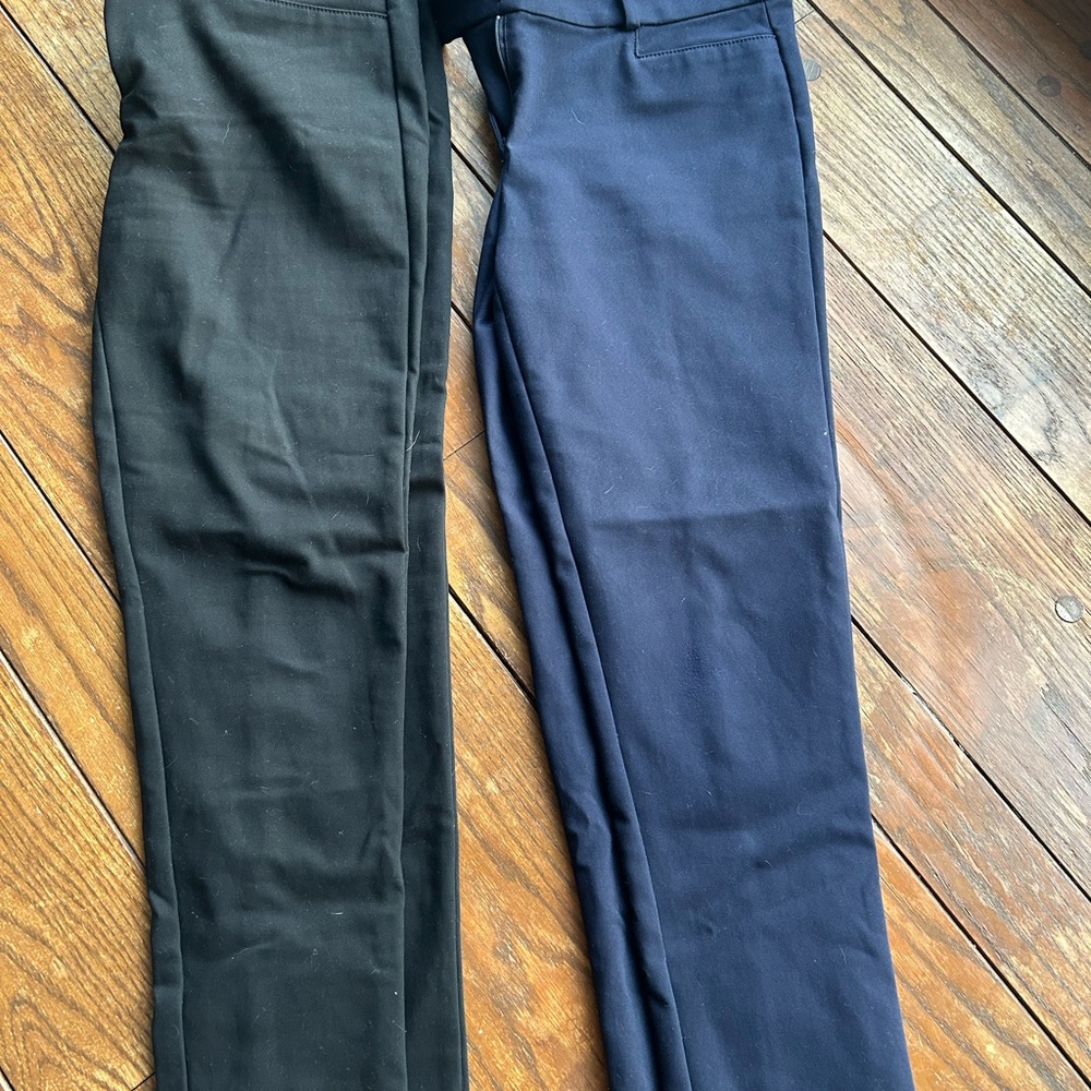 LOFT Women's Black and Navy Skinny Pants